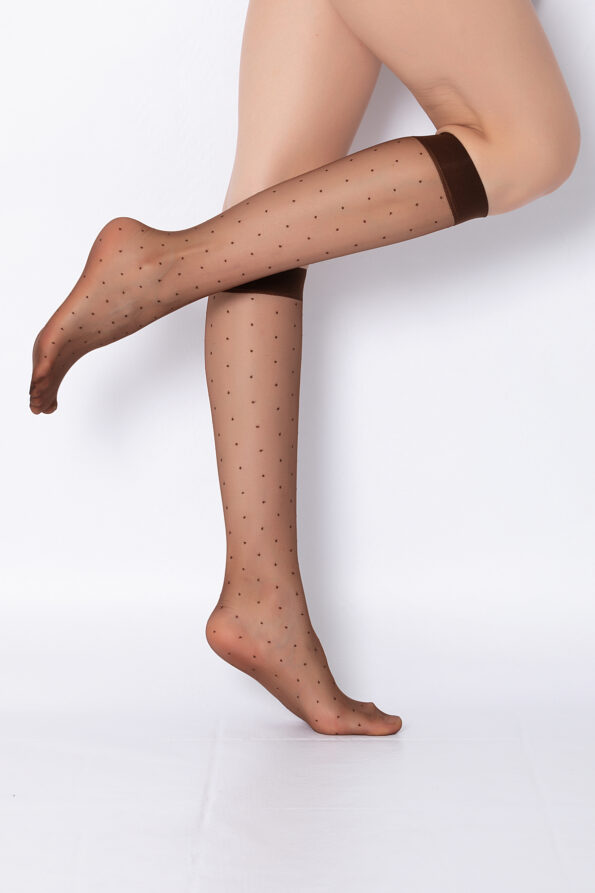 DoReMi Lunetta Desenli Dizaltı Çorap 15 Denye